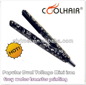 mini travel hair straightener flat iron