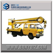 6 wheels 16m high platform operation truck