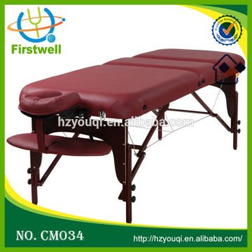 Firstwell Wooden Portable Massag Table with Deluxe leather/Portable shiatsu Massage beds