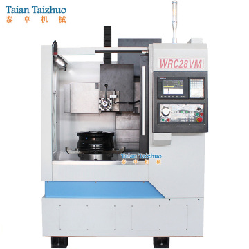 Vertical Alloy Wheel Lathe CNC WRC28VM with Centroid Touchscreen & Controller