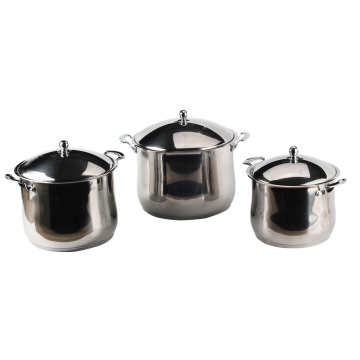 Large Capacity 3 Pieces Stockpot Cookware Set