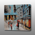 MP-537 straatbeeld Print Canvas olieverfschilderij