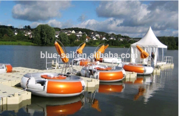 electric Torqeedo fiberglass water donut boats ,barbecue boats ,BBQ boats
