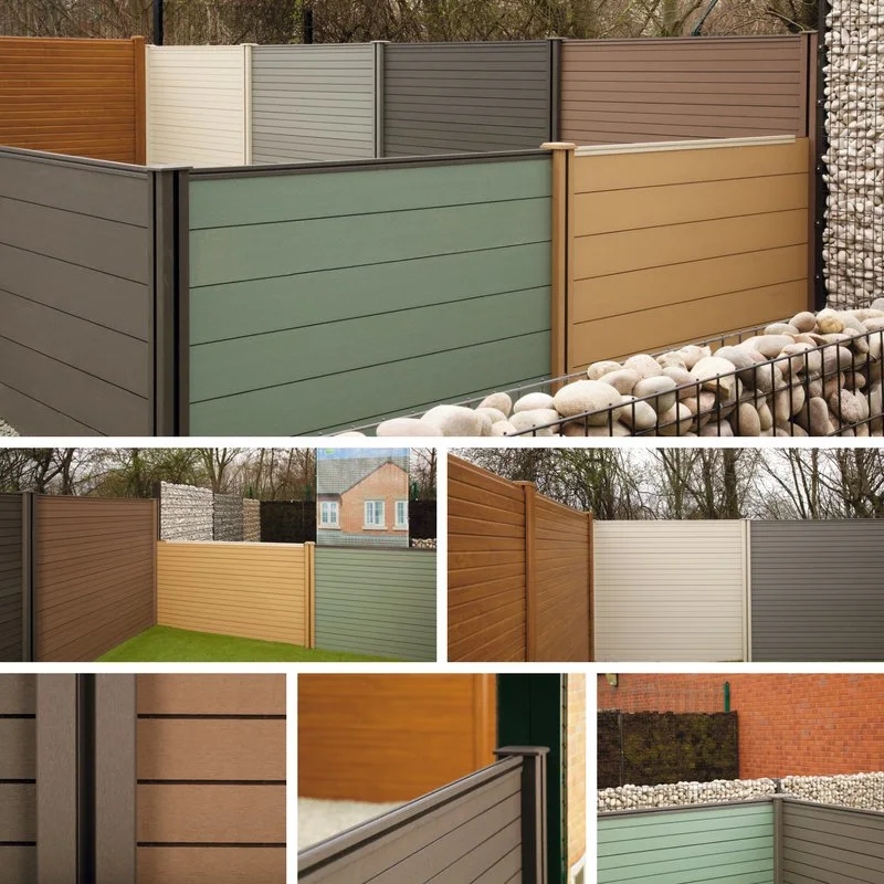 Exterior Veranda Terrace Patio Easy Installation UV Resistant Waterproof Composite Plastic Wood WPC Fencing