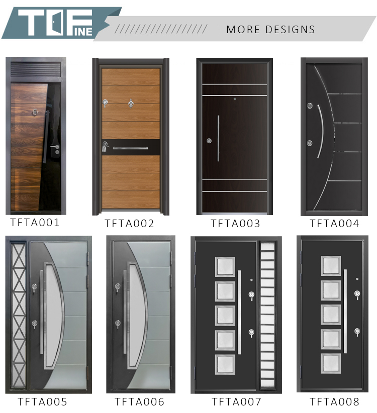 Hot Sale Popular Turkey Style Steel MDF Armored Door