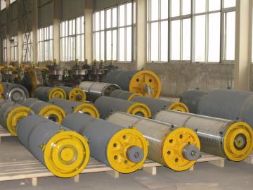 Cast steel type wire rope drum