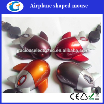 Pocket computer mouse mini airplane mouse for promotional