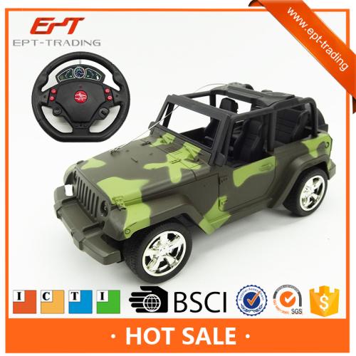 Hot selling 4channels radio control toy rc military jeep