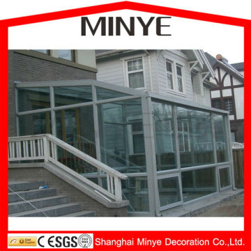 Shanghai factory veranda sunroom/aluminum sun room/high quality portable sun room