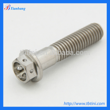 Gr5 Grade 5 titanium hex flang screw and bolt ,hex flange head screw