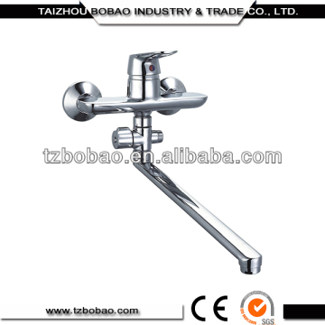 Economic Wall Mounted Copper Widespread Lavatory Faucet