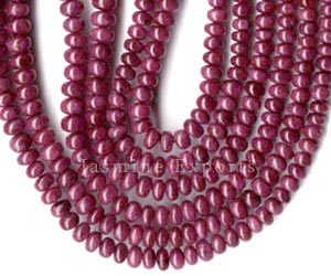 Ruby Rondelle Smooth (B Grade) Beads