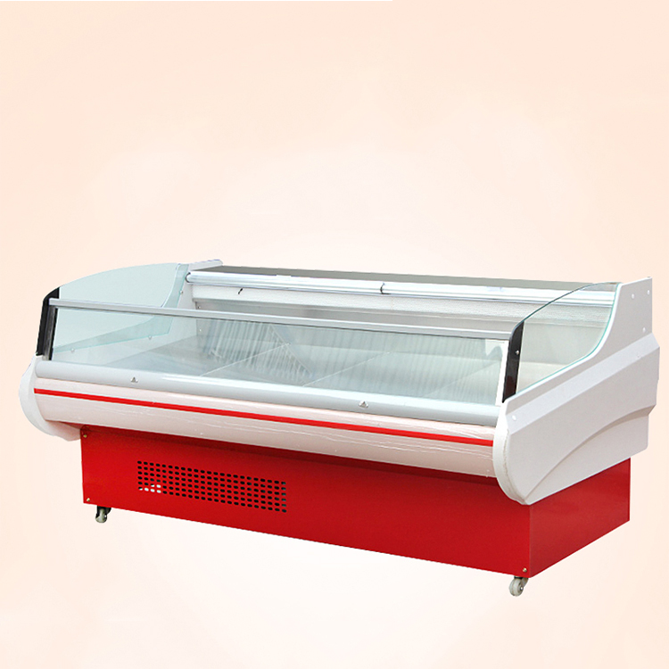 high quality supermarket open top display meat hanging freezer for shop meat display fridge red bull fridge