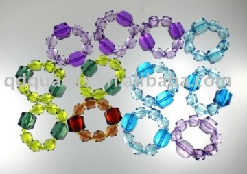 acrylic beaded decoration napkin ring, wedding napkin holder