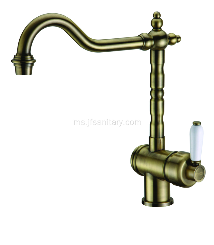 Bronzed Brass Deck Mounted Single Lever Dapur Faucets