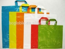 PE carrier shopping bags flexiloop handle