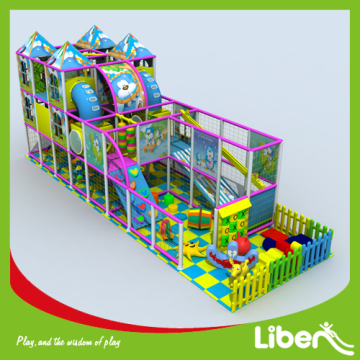 Indoor playground with Ball Pool pit climbing structure