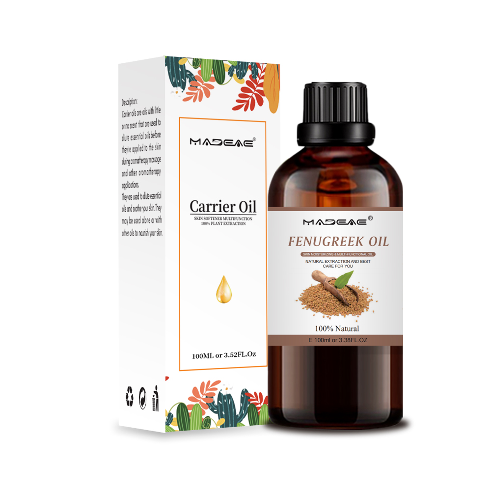 Oemodmpure Natural Fenugreek بذور زيت الزيت رائحة تدليك العناية بالبشرة