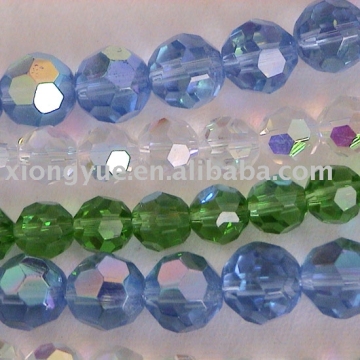 wholesale Plating jewelry DIY crystal glass bead strand