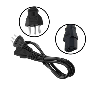 Καλώδιο τροφοδοσίας Black Brazil Plug Connector C13