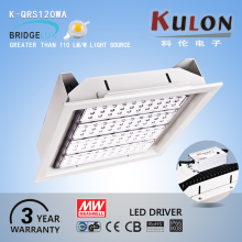 IP65 IK10 UL Listed office 120W smd rectangular recessed led eiling lights