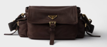 Flap leather shoulder bag-Sienna