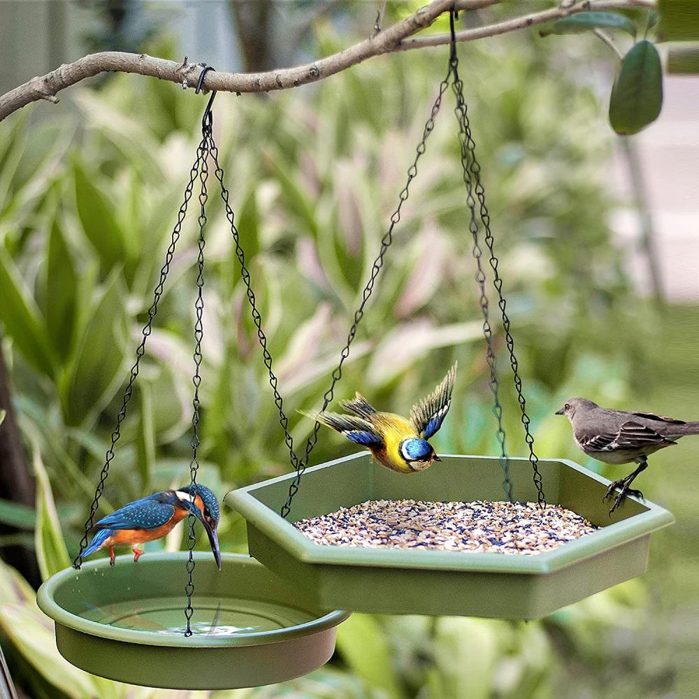 Hangende vogel bad vogel bad vogelvoeder