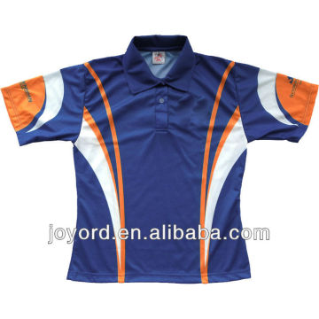 dye sublimation printed dry fit polo jersey