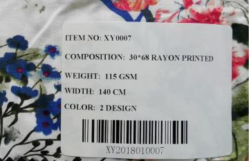 Printing Of Rayon Fabrics