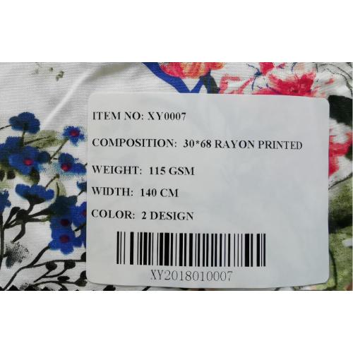 Printing Of Rayon Fabrics