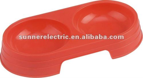 Plastic Dog double bowl