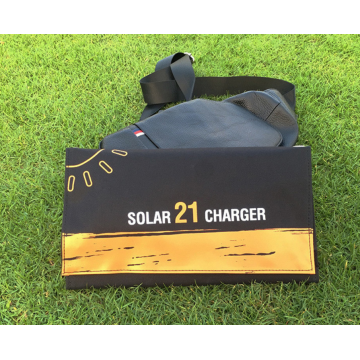 Portable solar folding charging bag