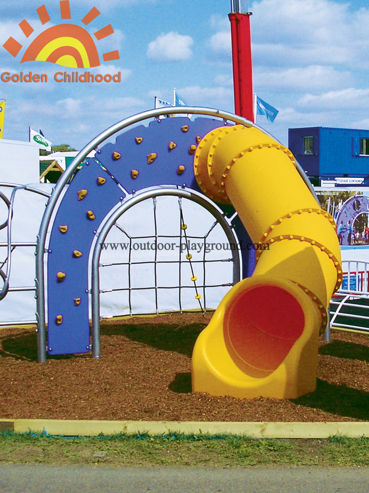 Playground System With Tube Slide