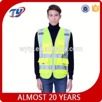 aa226 multi pocket work vest mens workwear safety vest reflecting vest