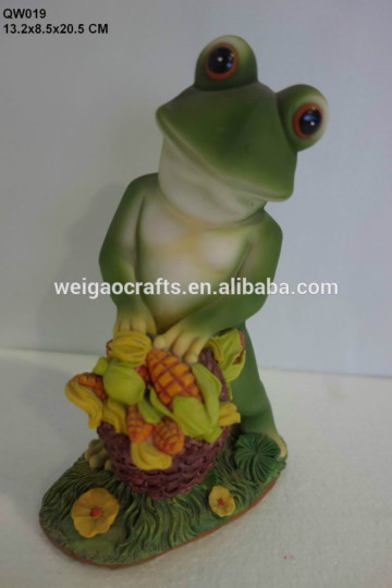 handemade garden resin frog statues polyresin frog