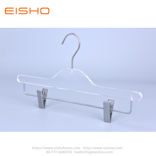 Acrylic Trouser Pants Skirts Hanger With Clips