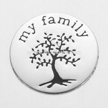 22mm Floating Locket Glass Living Locket Plate