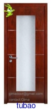 flush veneer glass door