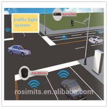 Embedded intersection wireless traffic detector replace loop for vehicle detection
