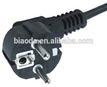 Europe standard grounding PVC plug