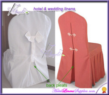 white chair cover with side pleats, pleated chair covers for banquet chairs
