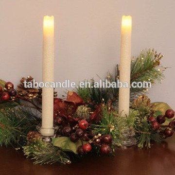 Real Wax Energy-saving Led Taper Candle for Sale/Led Taper Candle as Christmas Light