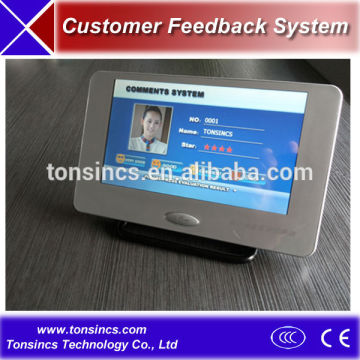 7 inch LCD Touch Screen Customer Comment Terminal, Customer Evaluation System/Customer Feedback System/Evaluate system