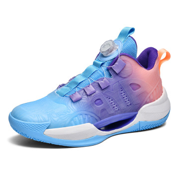 Glow Mesh Basketball Shoes for Men with Rubber Soles