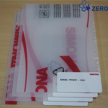 Plastic PP sheet white