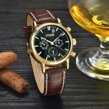 classic chronograph automatic stainless waterproof men watch