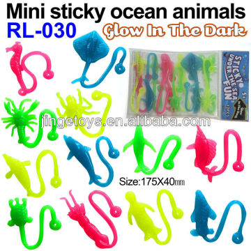 mini ocean animals sticky toys