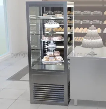 Commercial Panorama Showcase Glass Cakes Display Cooler