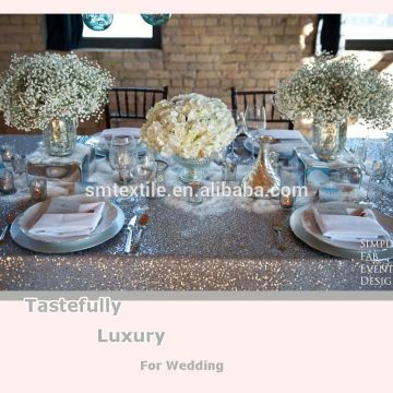 Romantic luxury wholesale sequin table cloths