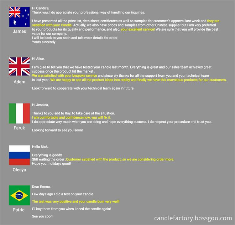 10 Comentários de Vela 10 Candle Comments